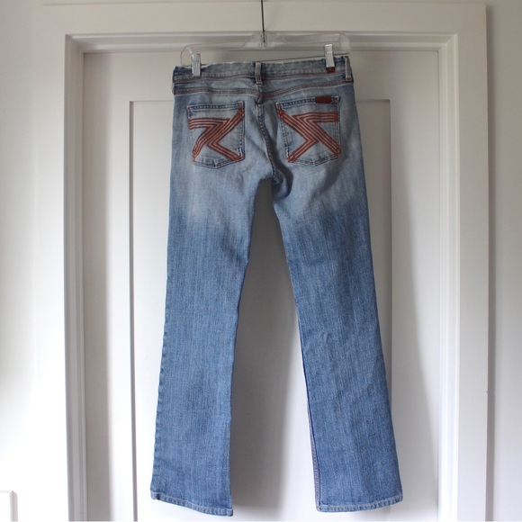 7 For All Mankind "Flynt" Denim Blue Jeans 2000s reminiscent - Picture 4 of 8